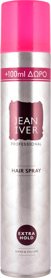 Jean Iver Hairspray Extra Hold για δυνατό κράτημα και διάρκεια στο styling