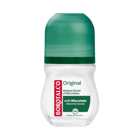 'Borotalco Original 48h Deo Roll-On 50ml – Αποσμητικό roll-on με 48ωρη προστασία και κλασικό άρωμα Borotalco'