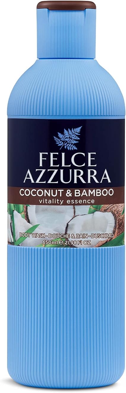 Felce Azzurra Coconut & Bamboo Shower Gel 650ml – Αφρόλουτρο με καρύδα και bamboo για ενυδάτωση και φρεσκάδα