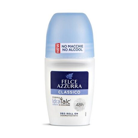 Felce Azzurra Deodorant Roll On Classico 50ml – Αποσμητικό ρολ-ον με διαχρονικό άρωμα και προστασία