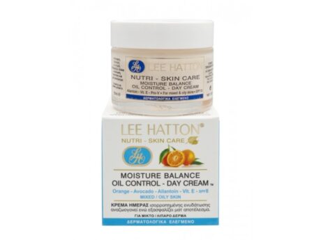 Lee Hatton Moisture Balance Oil Control Day Cream 50ml – Κρέμα ημέρας για ενυδάτωση και έλεγχο λιπαρότητας, κατάλληλη για μικτές και λιπαρές επιδερμίδες