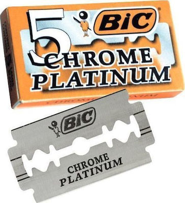 Bic Chrome Platinum Ανταλλακτικές Λεπίδες 5 τμχ για βαθύ & άνετο ξύρισμα