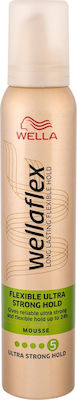 WellaFlex Flexible Ultra Strong Hold Mousse 200ml – Αφρός για πολύ δυνατό κράτημα και φυσική ελαστικότητα στο styling