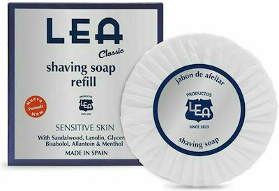 Lea Classic Shaving Soap Refill 100gr – Ανταλλακτικό σαπούνι ξυρίσματος για πλούσιο αφρό και άνετο ξύρισμα με άρωμα σανταλόξυλο και βρύα