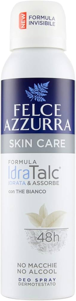 Αποσμητικό σπρέι Felce Azzurra Idratalc για 24ωρη φρεσκάδα & ενυδάτωση