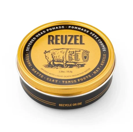 Πομάδα Reuzel Liquid Death Clay για δυνατό κράτημα & ματ φινίρισμα